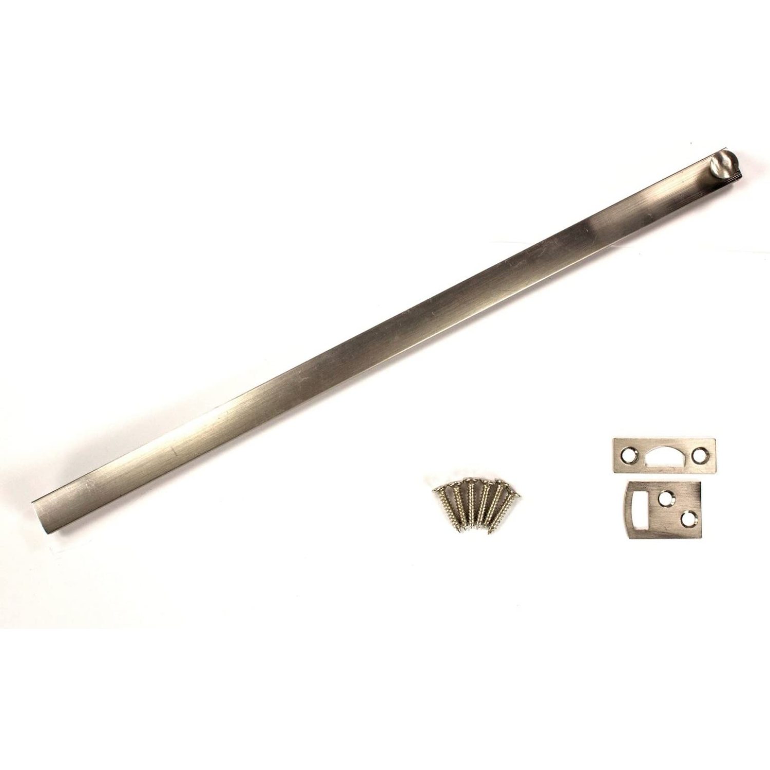 Stanley National Pro Series N287031 12 Inch Solid Brass Surface Bolt Satin Nickel, 12 inch