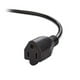 thumbnail image 1 of 5 Pzas, extensión de alimentación 16AWG Cable Negro 6 Pies, CNE593340, 1 of 2