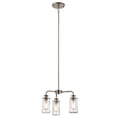 thumbnail image 1 of Kichler 43057CLP Lustre Braelyn & Semi Flush 3 Light&44; Étain Classique, 1 of 1