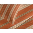 thumbnail image 4 of Ambesonne Burnt Orange Quilted Bedspread Set 3 Pcs, Retro Themed Stripes, Queen Size, Burnt Orange Tan, 4 of 5