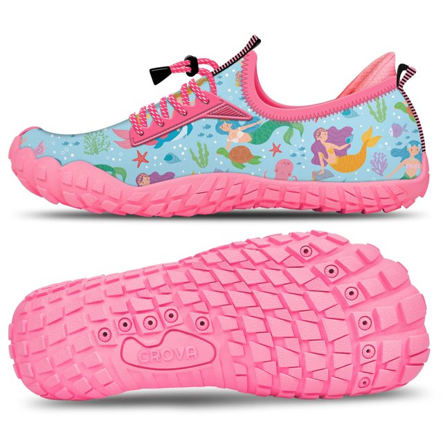 Zapatos acuáticos CROVA con empuñaduras de tacón integradas para niños, senderismo y niños grandes