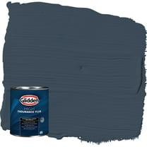 Glidden HEP Cavalry / Navy Blue Semi-Gloss Exterior Paint with Primer, 1 Quart
