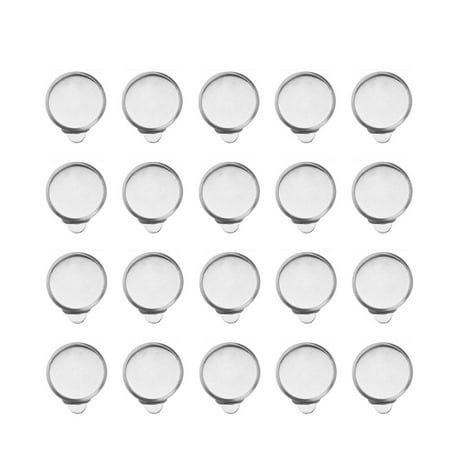

Tinksky 50pcs 8mm Ear Clip Tray Ear Clips Accessories DIY Ear Clips Tray DIY Ear Clips Accessory