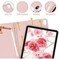 thumbnail image 2 of Auto Sleep / Wake Leather Smart Tri-fold Stand Case Cover with Pencil Slot Keyboard for iPad Air 5th 4th Gen 10.9 inch Pink, 2 of 7