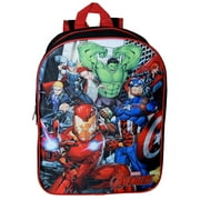 Marvel Avengers Backpack 15" Hulk Iron Man Captain America Thor Hawkeye Boys