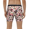thumbnail image 4 of Rateoe Guitar Skull rock Print Men’s Underwear Boxer Briefs Soft Comfortable Underwear Boxer Briefs, Long Leg Briefs,Anti-chafing Boxer Briefs, 4 of 7