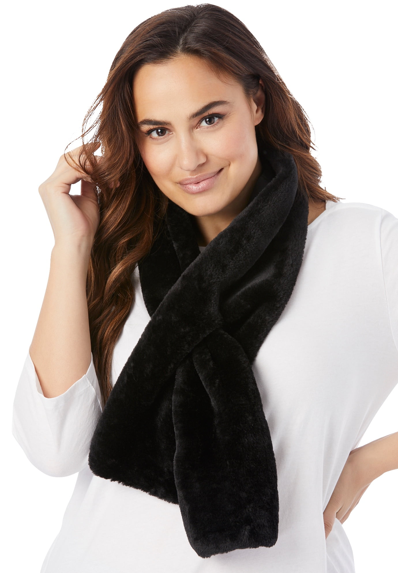 plus size faux fur wrap
