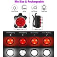 thumbnail image 2 of USB Rechargeable Bike Lights Set，Super Bright Bike Light Front and Back, Waterproof Bicycle Lights Bike Lights Front and Back, USB Rechargeable Waterproof Bicycle Light Set, 2 of 5