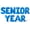 Blue, variant on Letter Balloons - SENIOR YEAR 16" Inch Alphabet Letters Foil Mylar Balloon Senior Night Party Banner (Gold)
