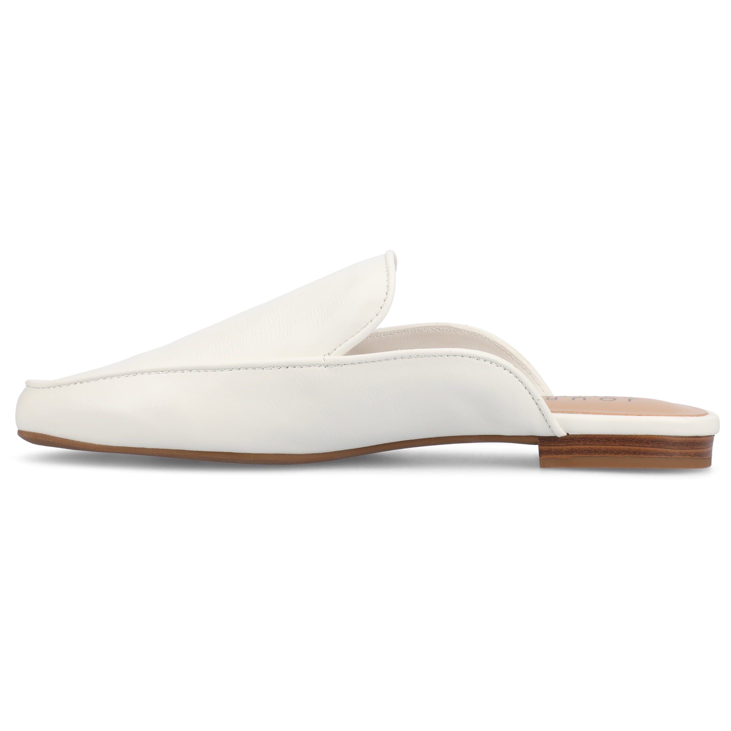 Journee Womens Akza Slip On Square Toe Mules Flats, Widths Available