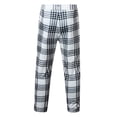 thumbnail image 4 of Zszcpp High Waisted Pants Men'S Long Brief Style Basic Large Plaid Relax Striped Minimalist Trousers Casual Trouser, 4 of 8