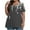 A Gray, variant on Tops Plus Size Tops Fashion Women's Casual-Neck Solid Plus Large Short Sleeve Top Blouse T-Shirt Navy Xxxxxl