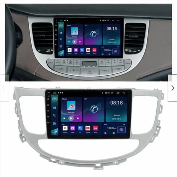 Car Stereo Radio 9 Inch IPS Screen Android 15 2GB 32GB Wireless CarPlay Backup Camera Steering Wheel Control Fits for Hyundai Genesis Sedan 2009-2014