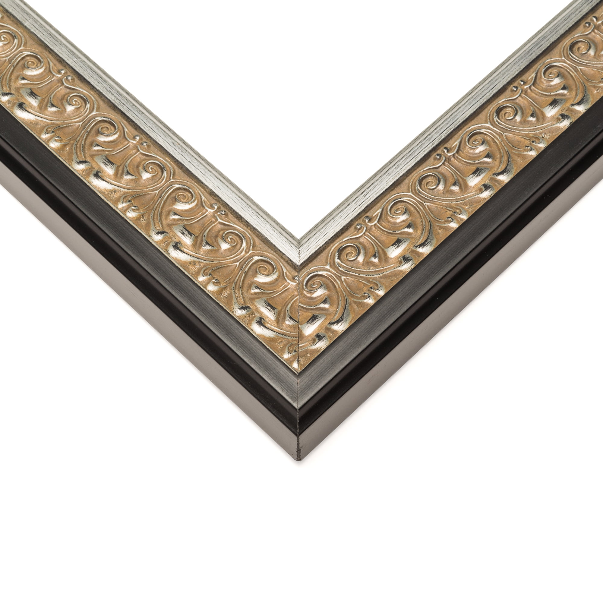 18x24 Frame Silver Real Wood Picture Frame Width 1.75 Inches | Interior Frame Depth 0.5 Inches |