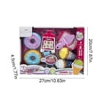 thumbnail image 6 of Kids’ Dessert Shop Pretend Play Set, Ice Cream & Donut Toy Playset, Sweet Treats Role-Play Kitchen Toys for Toddlers, Realistic Food Playset with Menu Board & Serving Tools, 6 of 6