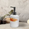 thumbnail image 3 of Ambesonne Nature Soap Dispenser & Toothbrush Holder Set, Romantic Poppy, 2 Pcs, White Orange, 3 of 6