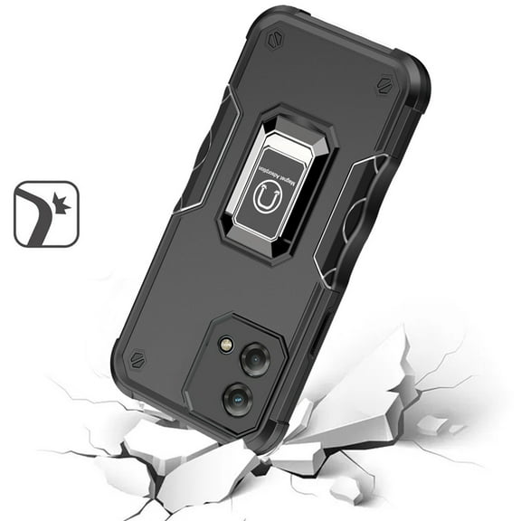 For Motorola Moto G Stylus 5G 2023 Hybrid with Magnetic Ring Holder Stand Kickstand Heavy Duty Shockproof Cover ,Xpm Phone Case [ Black ]