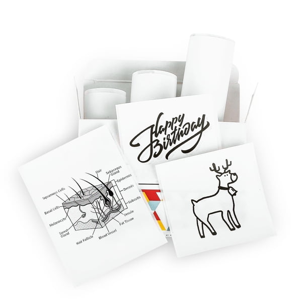 Memoking T02/M02X/M02L Papel térmico blanco, adhesivo de 2 años, 50 mm x 3,5 m, para revistas, textos fotográficos, notas de estudio y más, 3 rollos