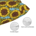 thumbnail image 3 of KLL Sunflowers Pillow Covers Envelope Closure,Super Soft and Cozy Fuzzy Fleece Pillow Case Cover (No pillow core） 20"x30", 3 of 5
