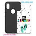 thumbnail image 2 of DistinctInk Custom SKIN / DECAL compatible with OtterBox Commuter for iPhone XR (6.1" Screen) - Summer Graphics - It's Summer Cartoon Flip Flops, 2 of 5