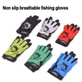 thumbnail image 4 of 1 Paire de Gants de Pêche 3 Doigts Gants de Coupe Antidérapants Sans Doigts Gants de Pêche Respirants Séchage Rapide Gants de Sport Extérieurs Rouges, 4 of 6