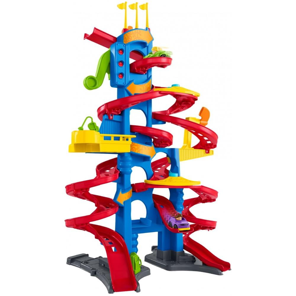 Little People Take Turns Skyway Wheelies Racetrack Vehicle Playsets