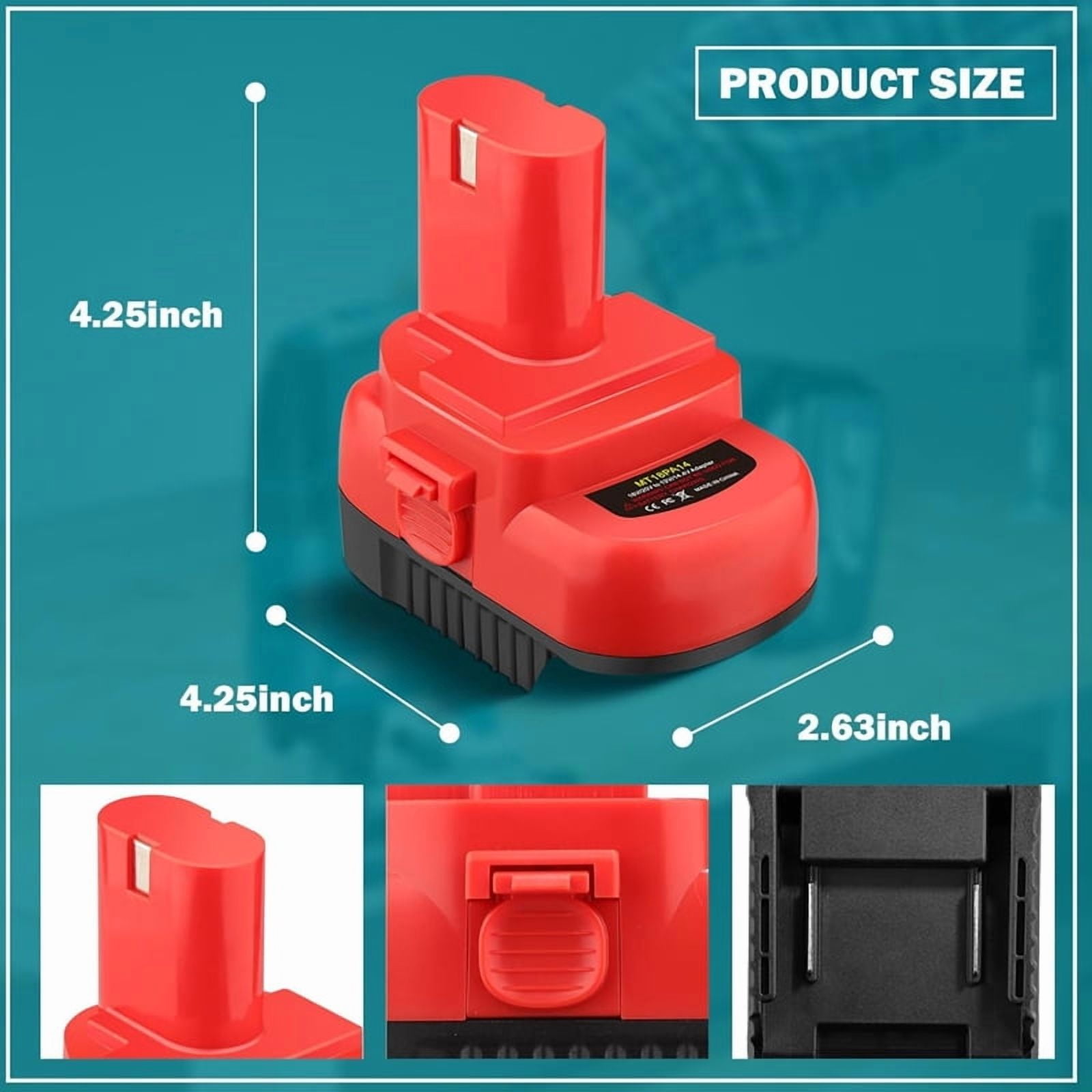 Battery Adapter For Ma*kita 18V Li-Ion Battery Convert To Ma*kita 12V/14.4V Ni-Mh 1200 1220 1201 Battery Cordless Tools