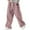 Pink, variant on dGslk Mens Corduroy Wide Leg Pants Loose Fit Drawstring Waist Casual Trousers Comfortable Relaxed Fit Streetwear Joggers for Daily Wear Black L