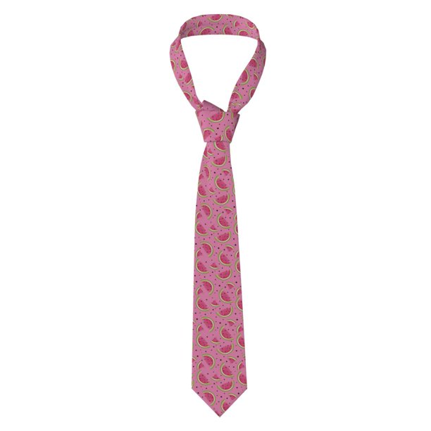 Fotbe Watermelon Corbata Clásica para Hombre con Estampado – Corbata de Seda Jacquard Tejida, para Negocios, Bodas y Eventos Formales