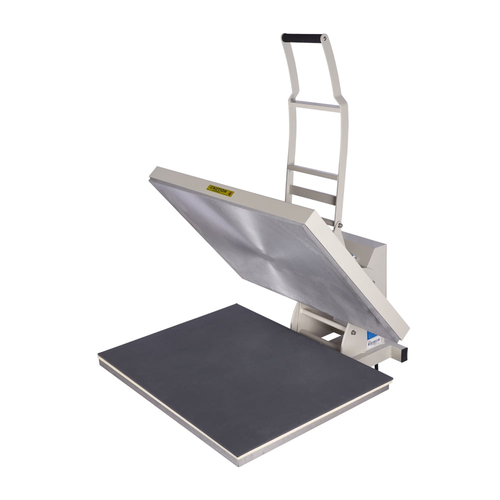 4500W Large Format Manual Heat Press Machine, 110V, No Plug, 24" x 32" Heat Plate, Grey