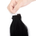 thumbnail image 4 of 20 Pcs Tape in Human Hair Extensions Glue in Hair Extensions Skin Weft Remy Human Hair Long Straight 16-22 Inches Free Tapes, 4 of 7