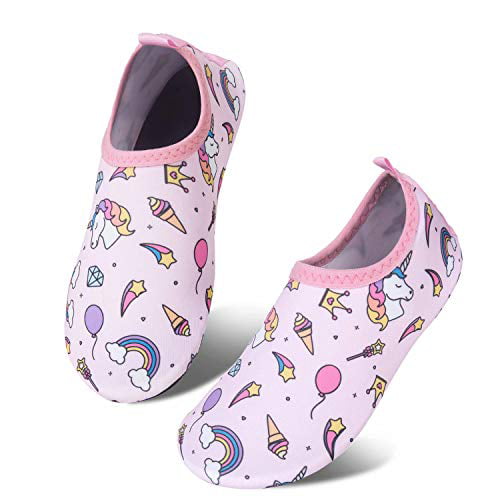 Toddler Kids-Water-Shoes Lightweight Non-Slip Aqua-Socks Swim-Shoes for Beach-Pool Walking for Boys Girls 