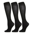 thumbnail image 2 of MeMoi 3 Pair Women's Opaque Solid Color Microfiber 40 Denier Trouser Socks - Womens - Female, 2 of 4