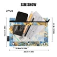 thumbnail image 4 of Sunflowers and Grids 2 Pack Pencil Pouches Zipper Pencil Case 3 Ring Pencil Pouch Cosmetic Bag, 4 of 6