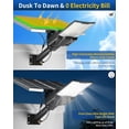 thumbnail image 6 of Gefolly SL-18000W Solar Street Lights Outdoor, Commercial Parking Lot Light Dusk to Dawn IP67 Waterproof 6500K Security Flood Lights Lamp for Yard, Road, Basketball Courts, 6 of 7