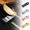 thumbnail image 2 of Paokuoon Stainless Steel Utensil Holder Chopstick Holder Stainless Steel Cutlery Holder Multi purpose Tableware Storage Rack Kitchen Organizer for Home Chopstick Rest Organizer, 2 of 7