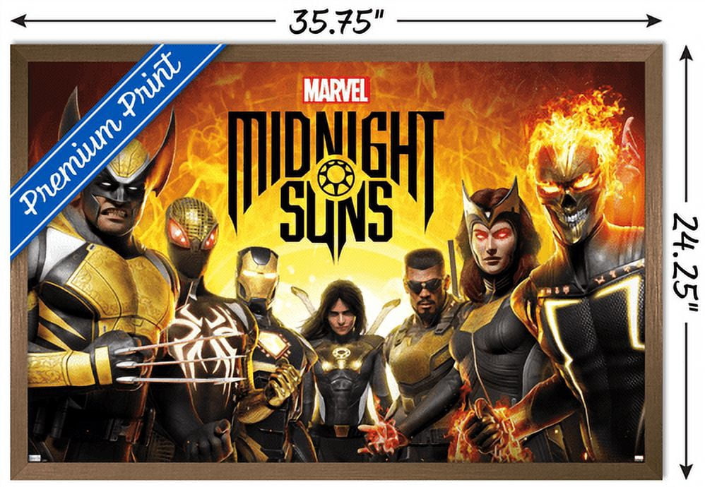 Marvel Midnight Suns - Key Art Wall Poster, 22.375" x 34" Framed