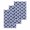 Lake Blue, variant on Black Rhombus Kitchen Dish Towels for Drying Dishes Set of 3, Retro Abstract Geometric Pattern Waffle Weave Microfiber Hand Tea Bathroom Towels Quick Dry & Absorbent Towel 15.7x23.6