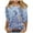 Multicolor#02, variant on 3/4 Sleeve Tops for Women Cute Summer Floral Printed Three Quare Legnth Sleeves Basic Crewneck Tunic Blouse Loose Oversized Dressy Casual Graphic T-Shirts Multicolor#01 XL