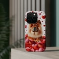 thumbnail image 4 of DistinctInk MagSafe Tough Case for Apple iPhone 14 Pro Max (6.7" Screen) - Valentine's Day Chow Chow - Lightweight Grip, 4 of 6