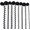 Black, variant on IDONGCAI Venice Lace Ribbon Set 8 Patterns Lace Trim for Garment Sewing, Home Decor, DIY Arts and Crafts(Black)