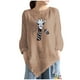 thumbnail image 1 of Camiseta de manga larga con cuello redondo y estampado informal a la moda de verano para mujer Fridja  fjkfkj1586, 1 of 4