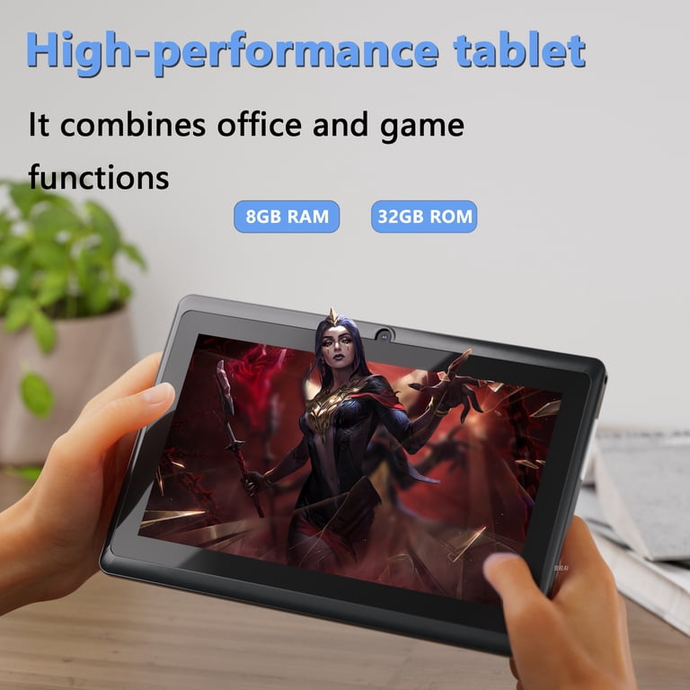 Android 14 Tablet 7 Inch with Case, 8GB (4+4 Expandable) RAM 32GB