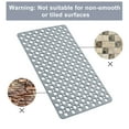 thumbnail image 4 of Semfri Bath Tub Shower Mat 30 x 17 inch Extra Soft TPE Non Slip Bath Tub Mats Shower Mats with Drain Holes and Suction Cups for Smooth/Non-Textured Tubs Gray, 4 of 6