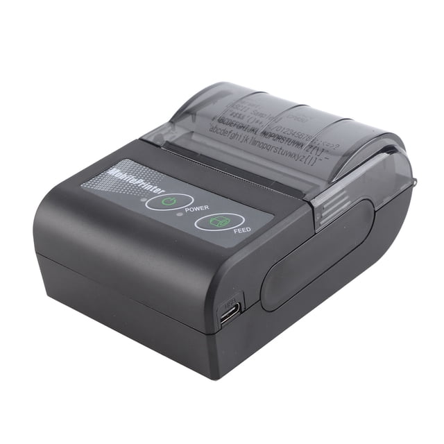 Mini Ticket Printer, Receipt Printer Auto Wake Up 48mm Energy Efficient for Restaurant Sales Retail