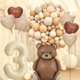 thumbnail image 5 of Globo inflable con forma de oso PRELITER, marrón, para decoración de fiesta de cumpleaños, 5 of 7