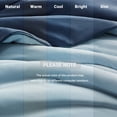 thumbnail image 4 of 1-Piece Full/Queen Reversible Tencel Comforter Blanket,Blue, 4 of 4