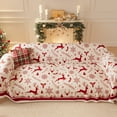 thumbnail image 2 of WRKEKC Clearance Christmas Printed Sofa Cover Santa Claus Elastic Couch Cover Washable Christmas theme Sofa Slipcover for Living Room Festive Sofa Protector, 2 of 6