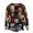 Wine, variant on WTOBBY Women's Fashion Christmas Print Long Sleeve Loose Round Neck Sweatshirt Top for Fall, Holiday Pattern Comfortable Pullover, Casual Wear for Women with Festive Design,Army Green L