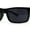 All Black, variant on Mens Classic Narrow Rectangular Square Gentlemens Sport Plastic Sunglasses Black